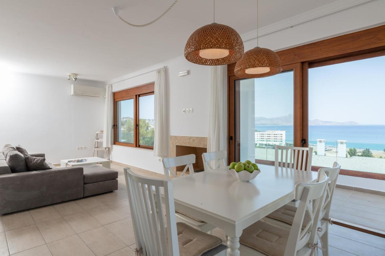 Villa Milena With Private Pool, Vlicha Beach Lindos Bagian luar foto