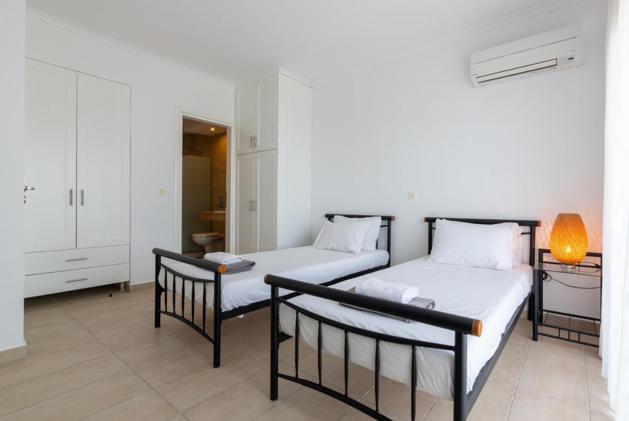 Villa Milena With Private Pool, Vlicha Beach Lindos Bagian luar foto
